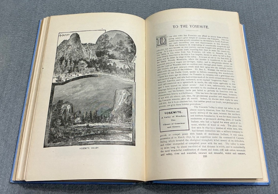 1899 DENVER RIO GRANDE RAILROAD COLORADO-CALIFORNIA WESTERN GUIDEBOOK w/RARE MAP