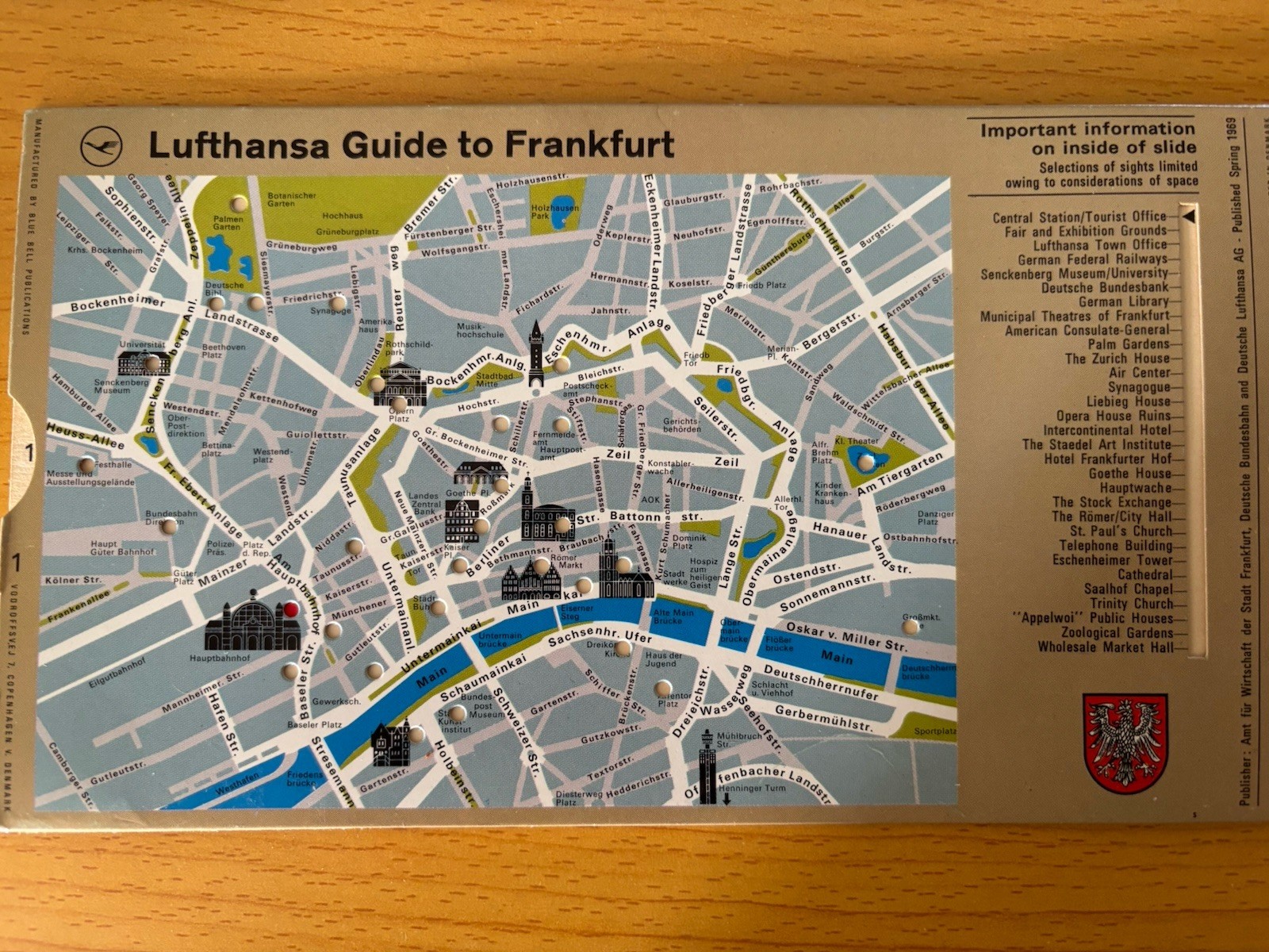 Lufthansa Guide To Frankfurt And German Railways Excursions from Frankfurt-1969