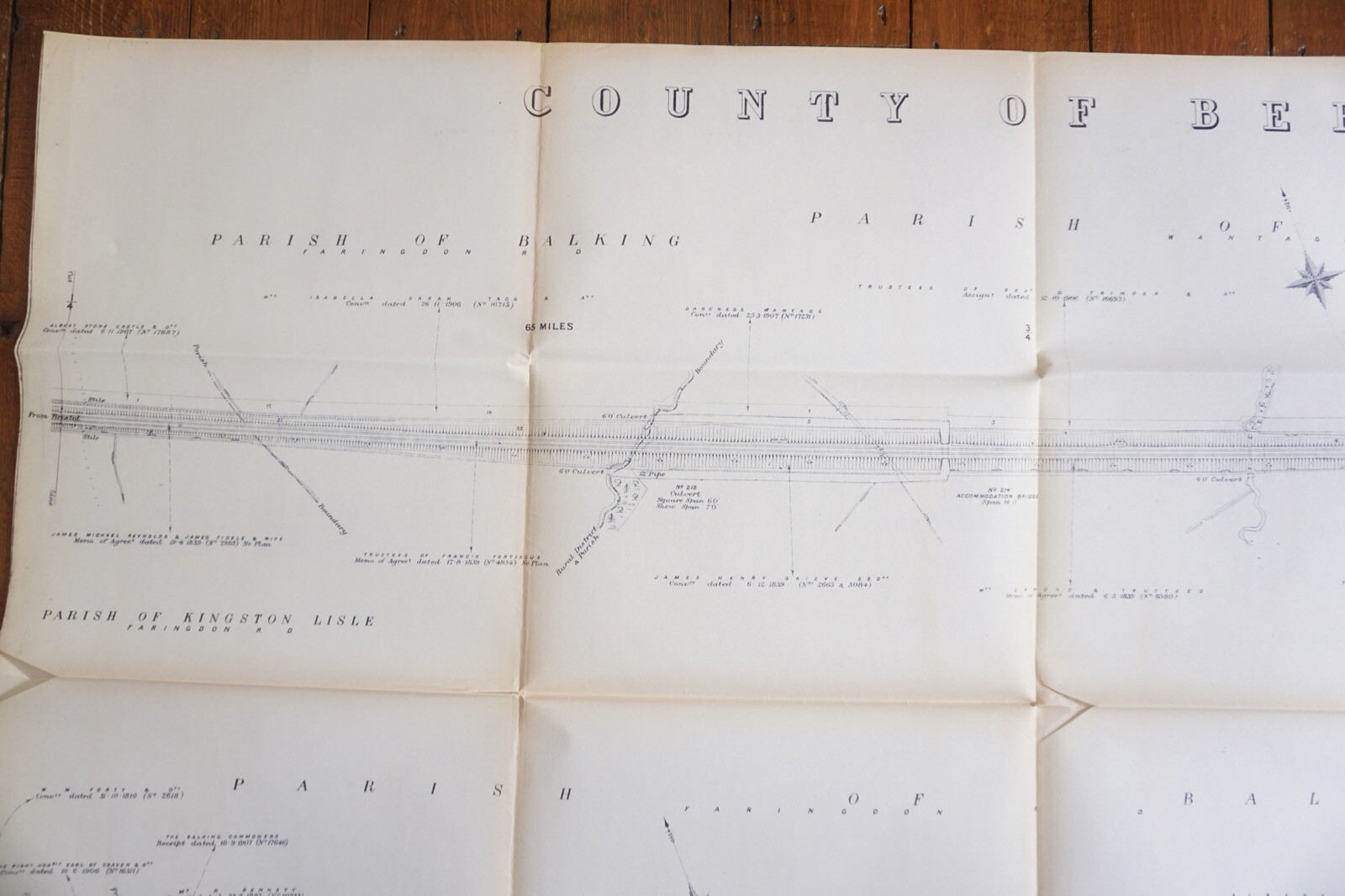 1933 GWR Kingston Lisle Balking Berkshire Railway Map Ref 5