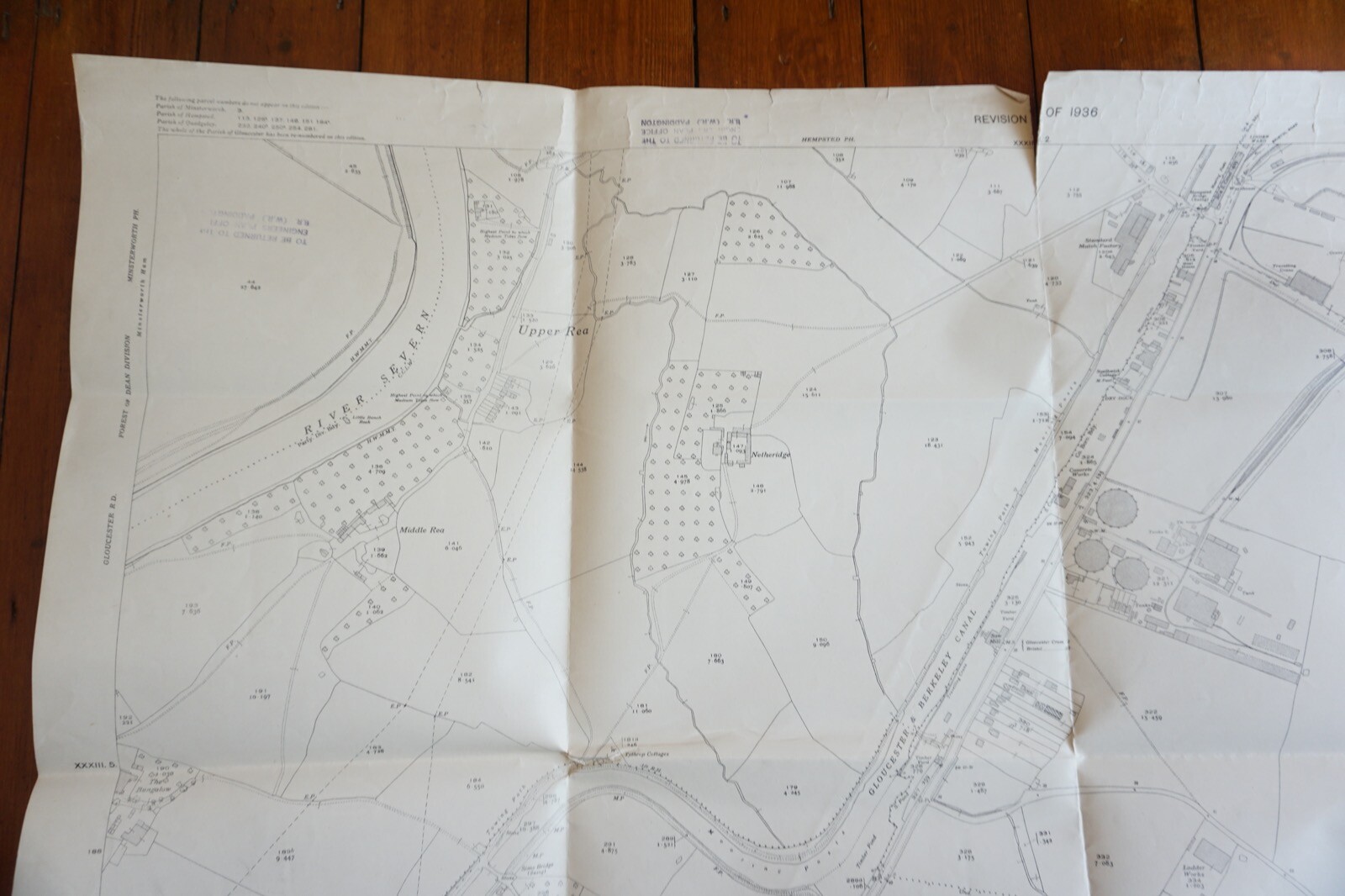 1936 Gloucester New Docks Branch LMSR Railway OS Railway Map