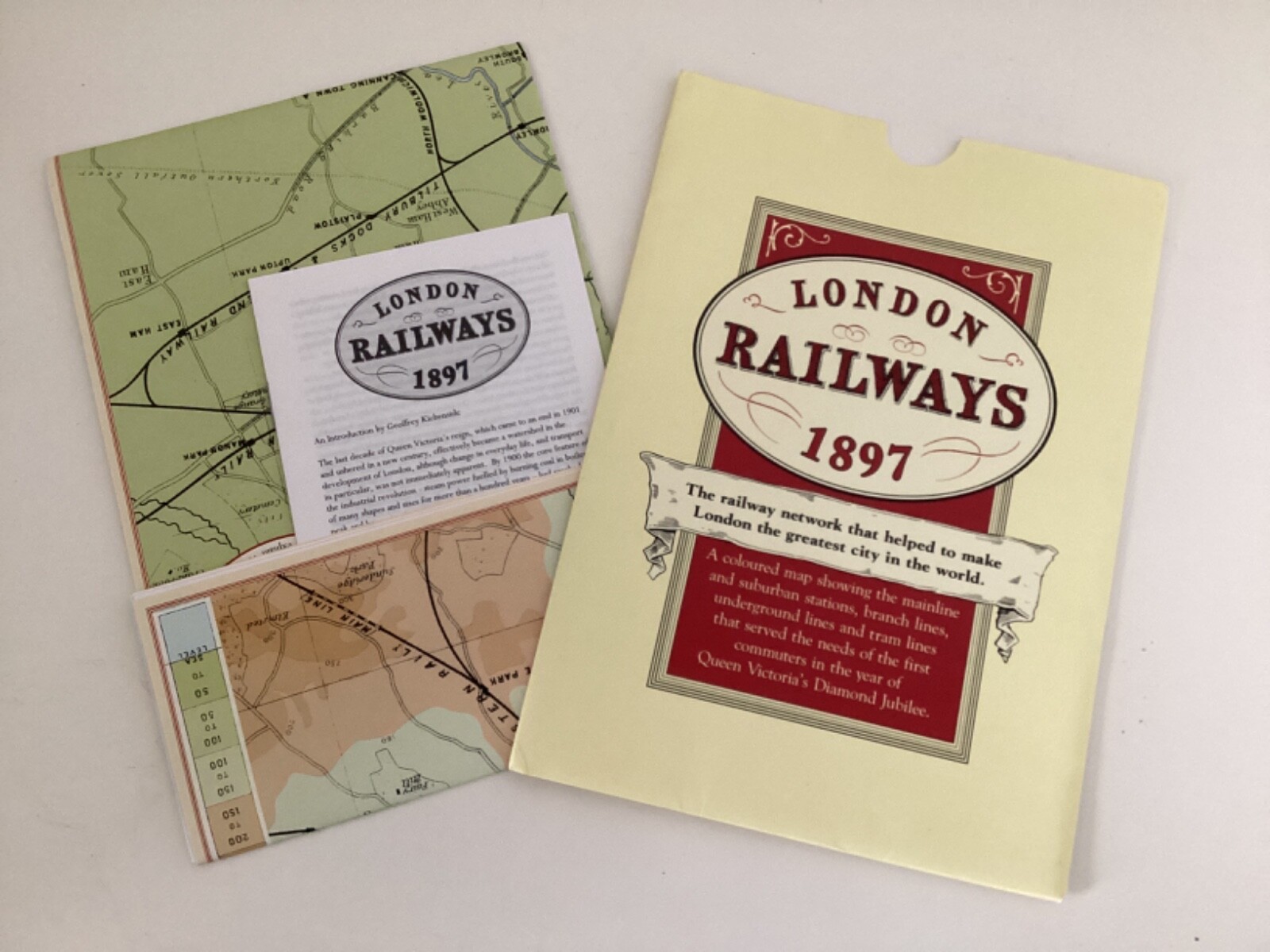 Londons Railways Map 1897 History map