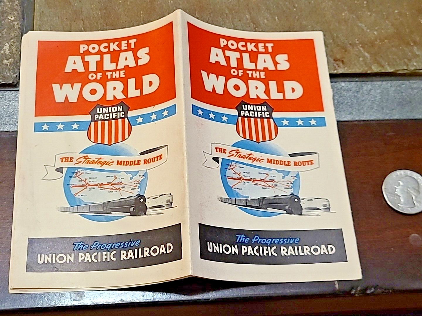 Union Pacific Railroad Pocket Atlas of the World WWII Era
