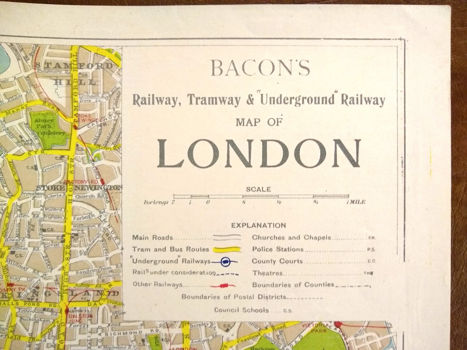 1923 A Dickens Atlas Hopkins and Read by The Hatton Garden Press with Maps