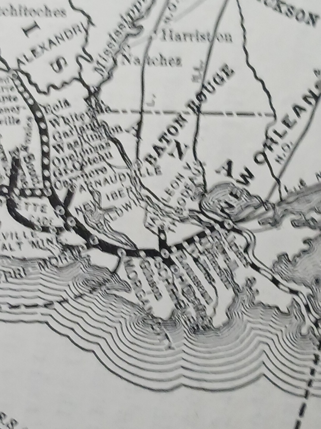 ~1904 Train Route Map SOUTHERN PACIFIC SYSTEM All Texas Louisiana Railroad Lines