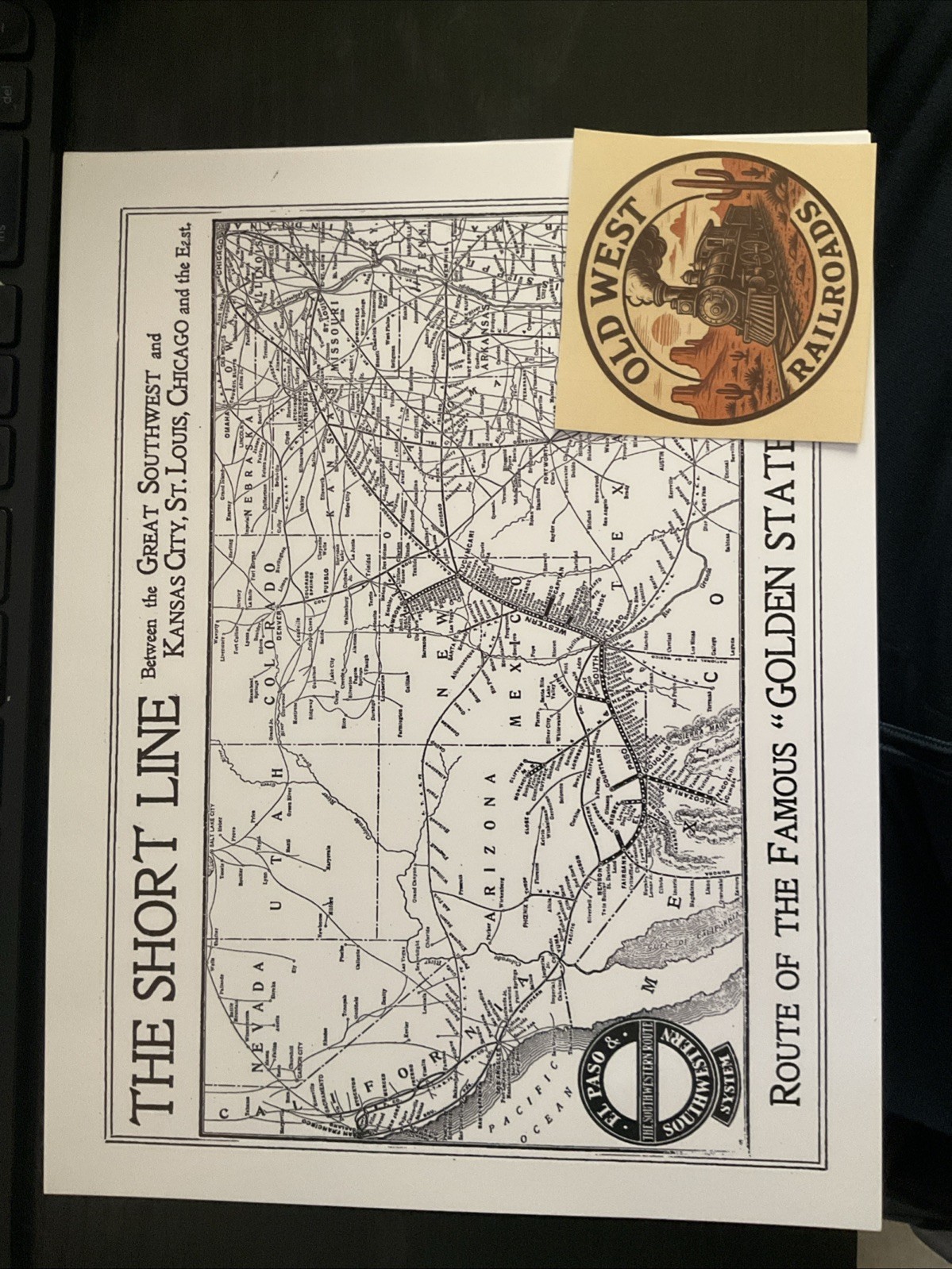 El Paso & Southwestern Railroad Route Map (copy)