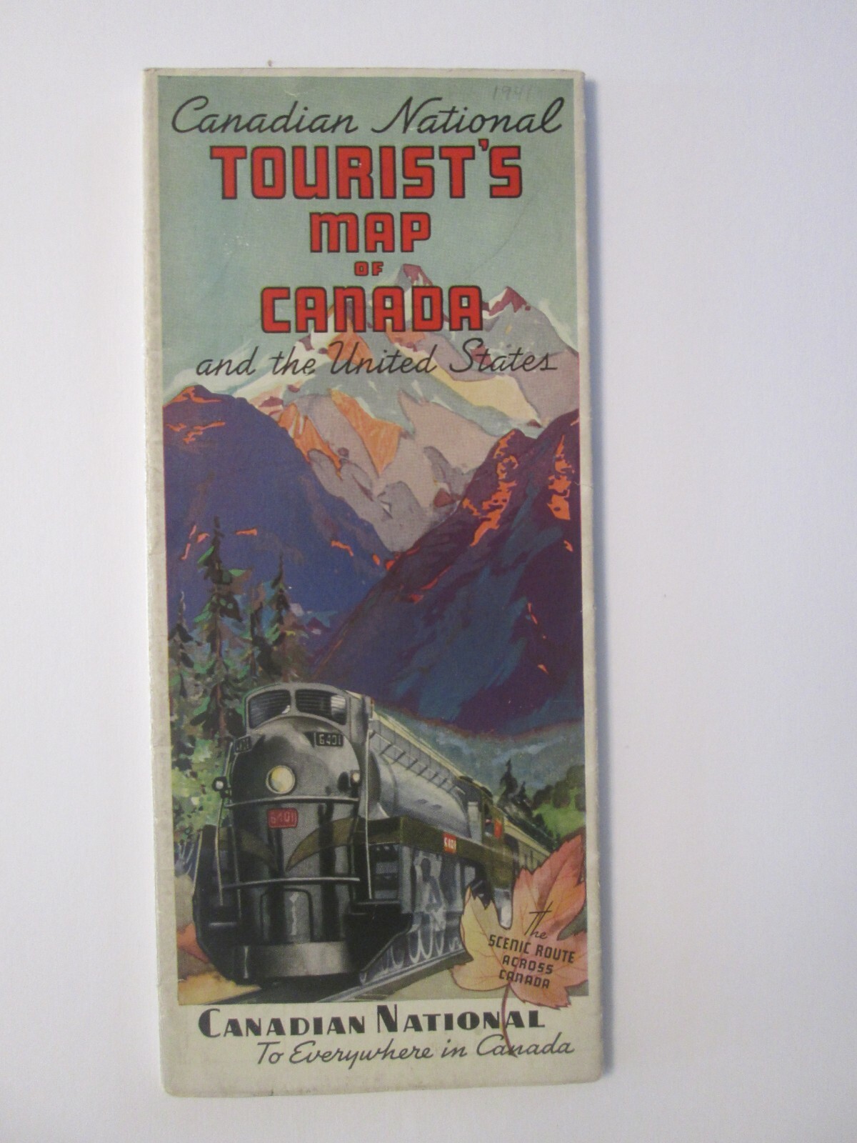 Vintage Canadian National Tourist’s Map of Canada & United States 1941