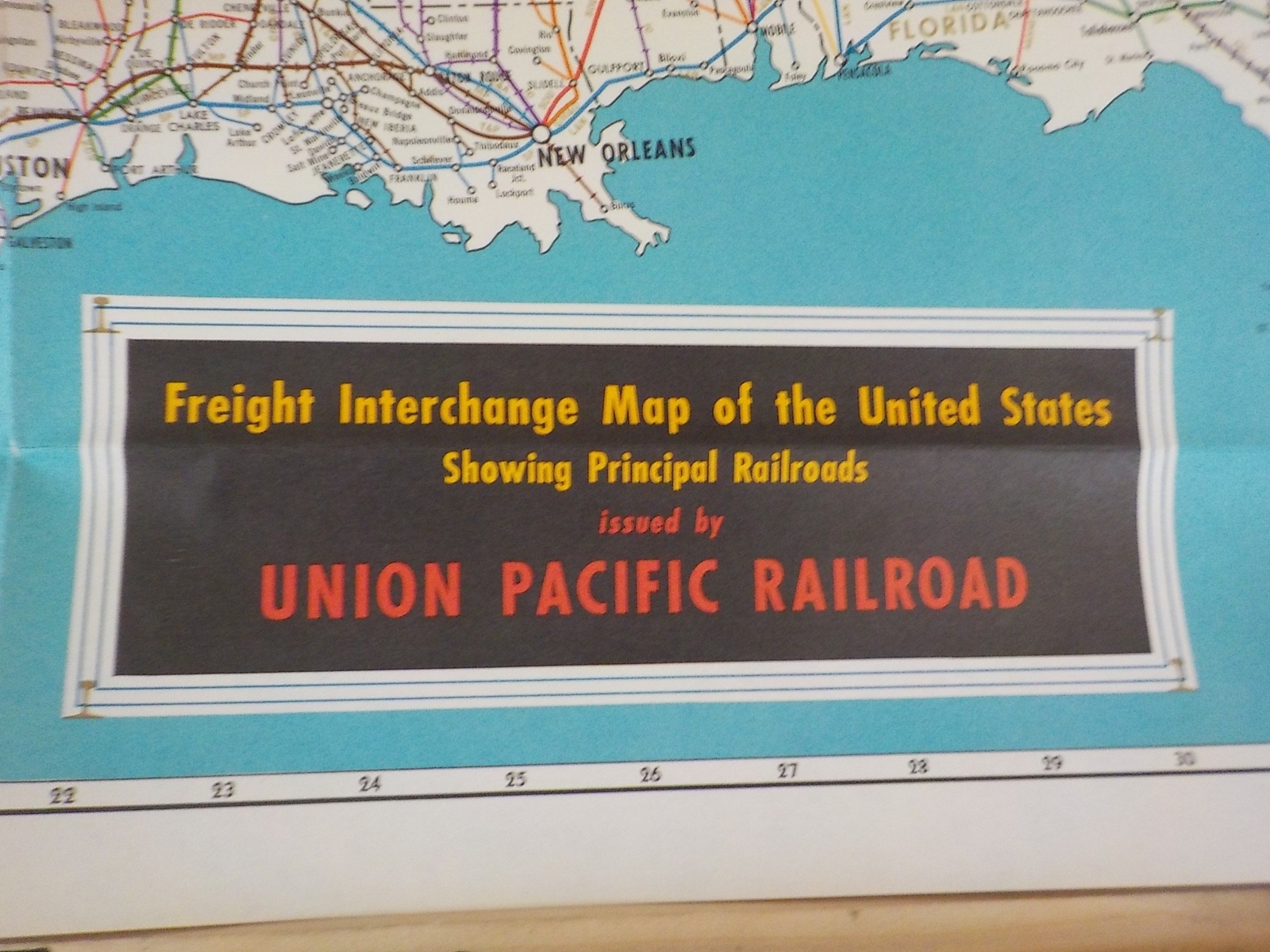 Map Freight Interchange Map of the United States Showing Principal Railroads UP