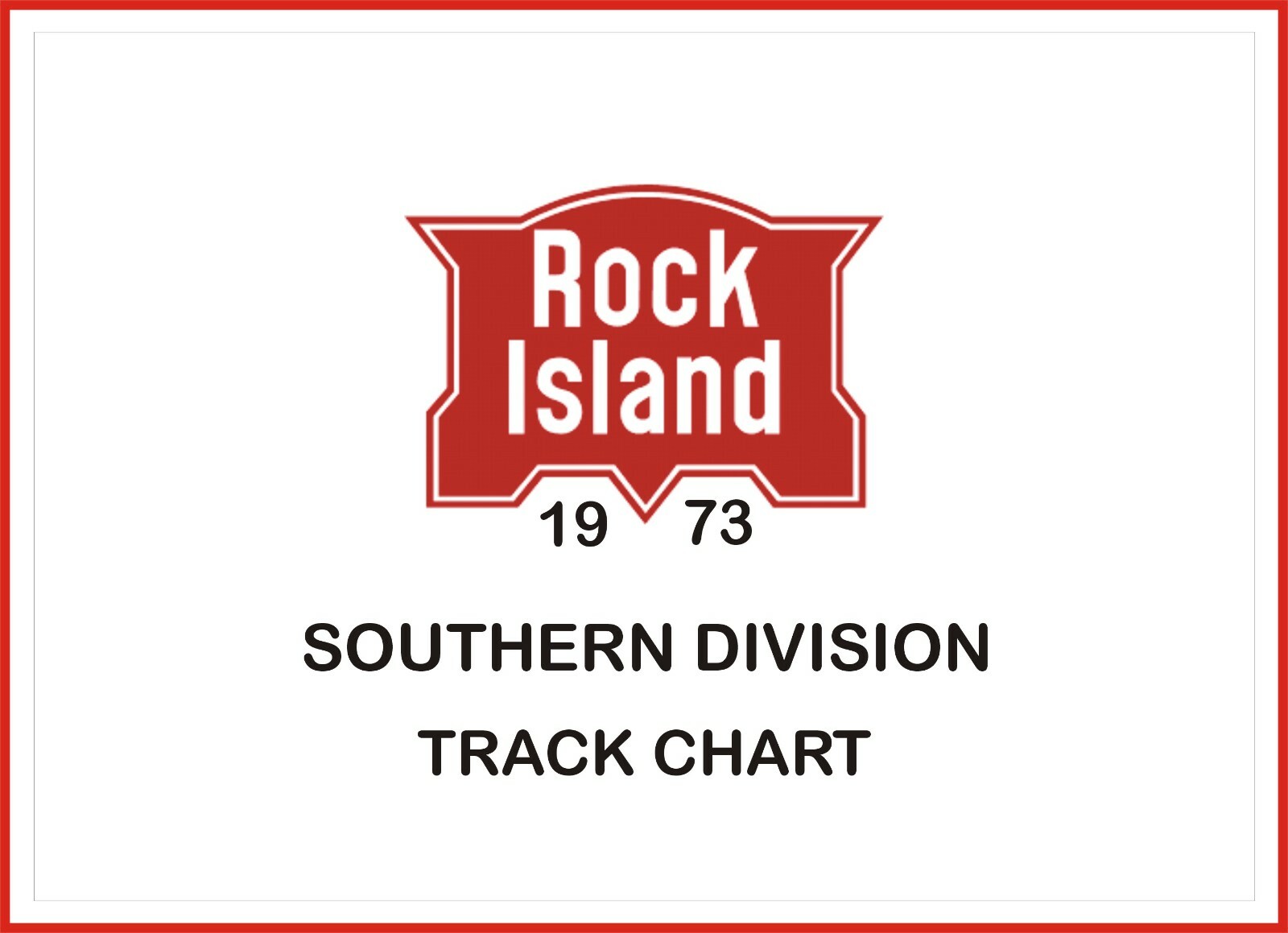 Rock Island 1973 Southern Division Track Chart Pages on DVD