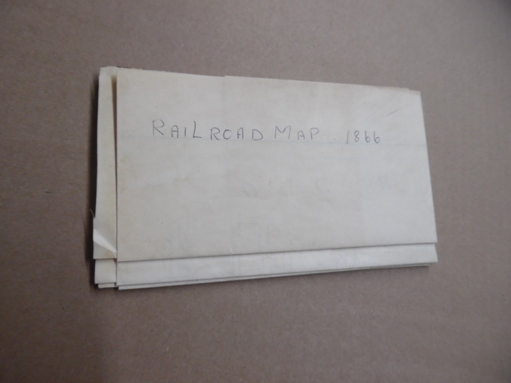 1866 Map of United States Military Railroads Under General McCallum Julius Bein