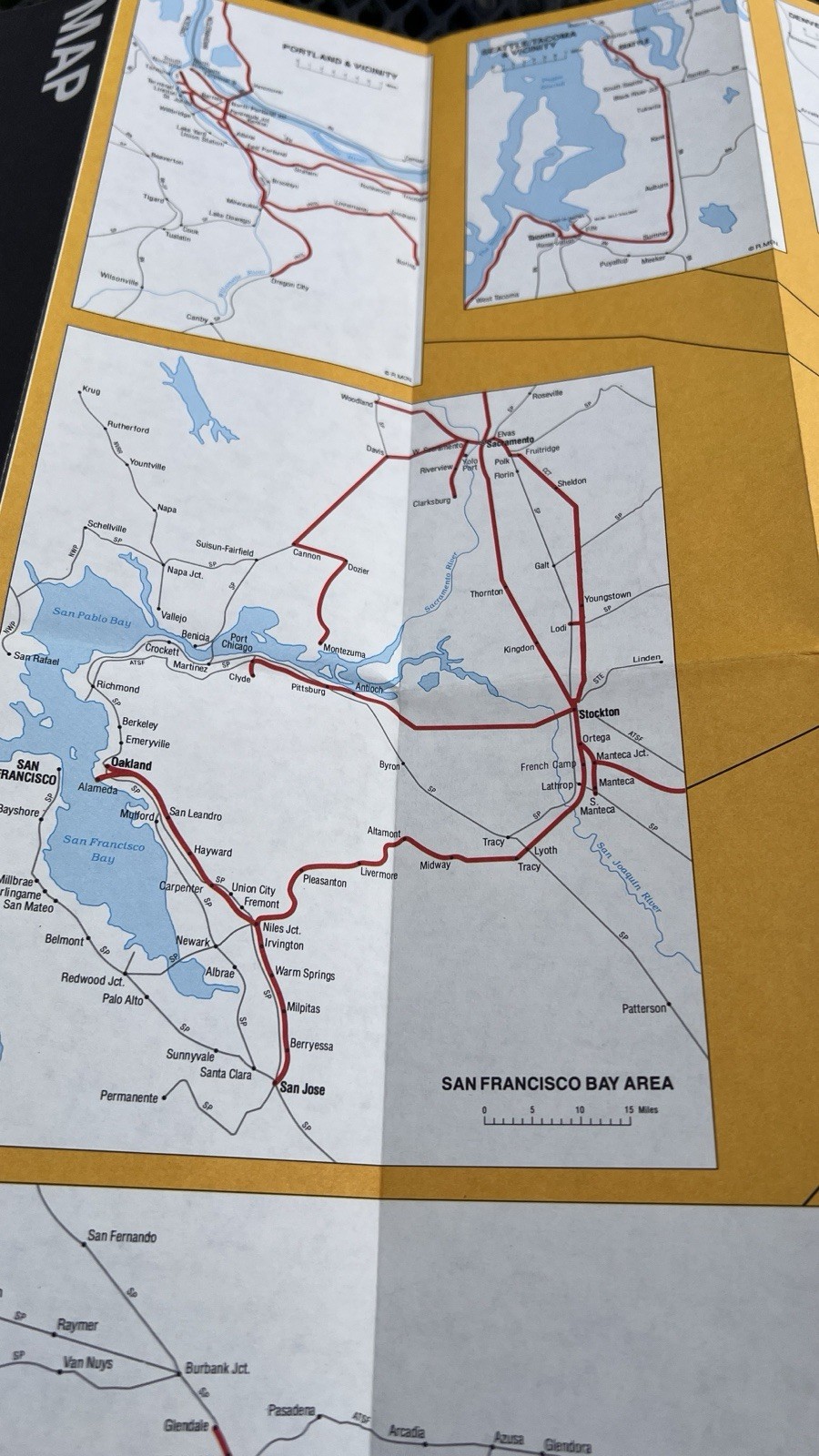 Union Pacific Railroad 1988 System Map UPR