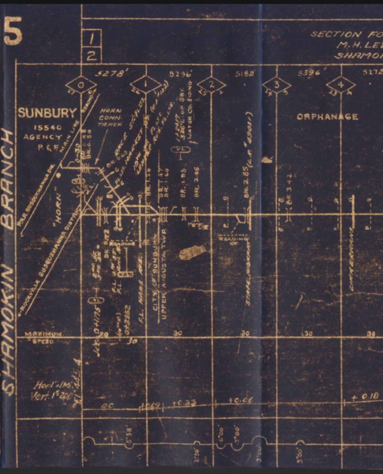 Pennsylvania RR 1960 Northern Reg Susquehanna & Br Track Chart PDF Pages on DVD