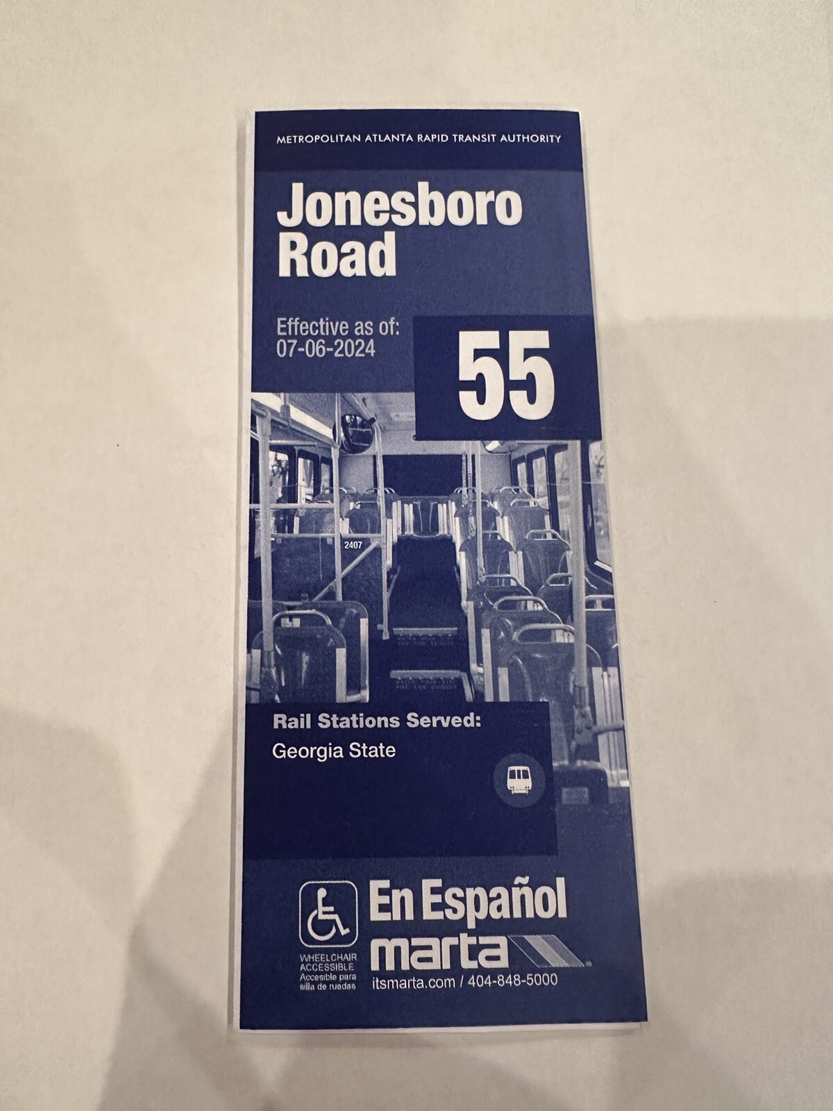 MARTA Bus Route 55 Map – Jonesboro Road Schedule