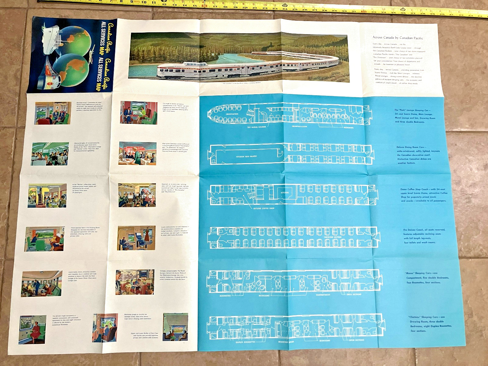 CANADIAN PACIFIC MASTER MAP NORTH AMERICA RAILROAD PASS IT ON