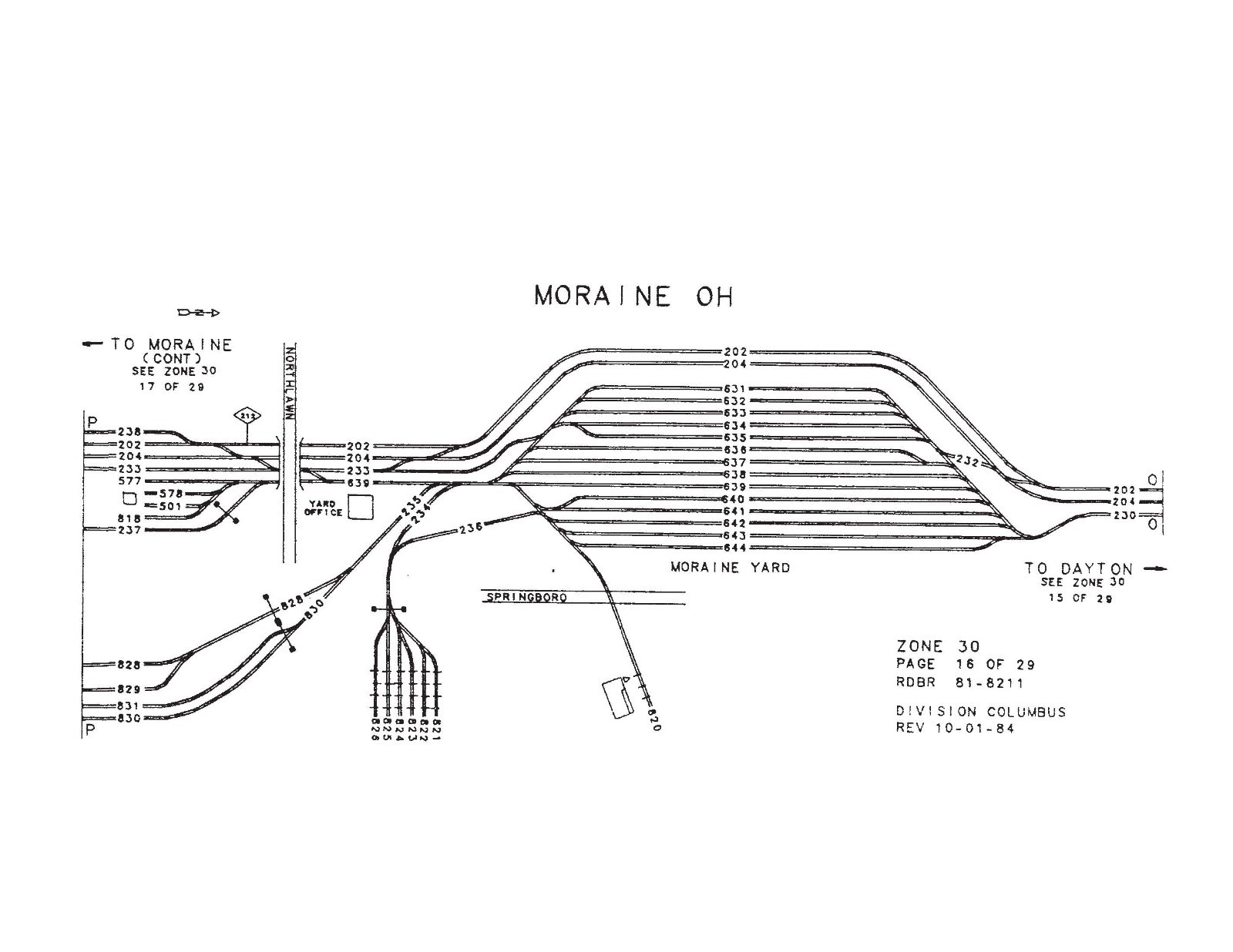 Conrail 1984 Columbus Zone-Track-Spot “ZTS” Maps PDF Pages on DVD