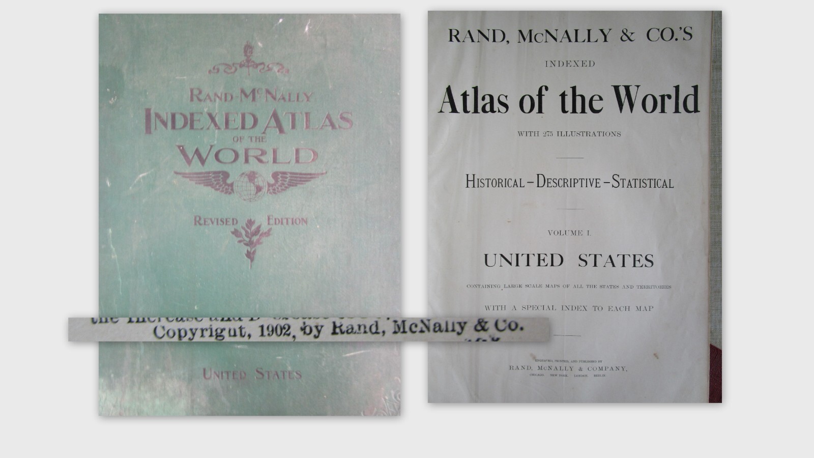 KS DATED 1902, 1888 KANSAS RAND McNALLY NEW BUSINESS ATLAS Map. Full index
