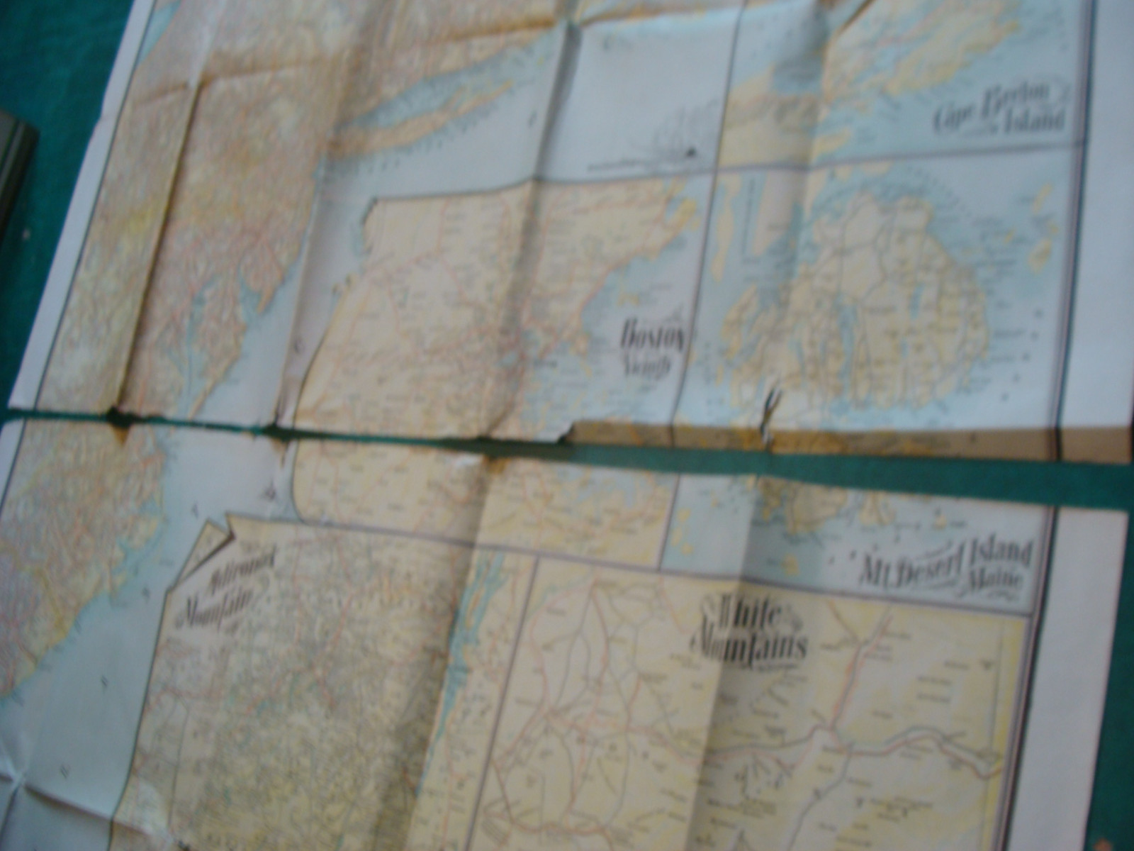 1913 ABC The PATHFINDER RAILWAYS GUIDE MAP eastern section, in 2 parts now