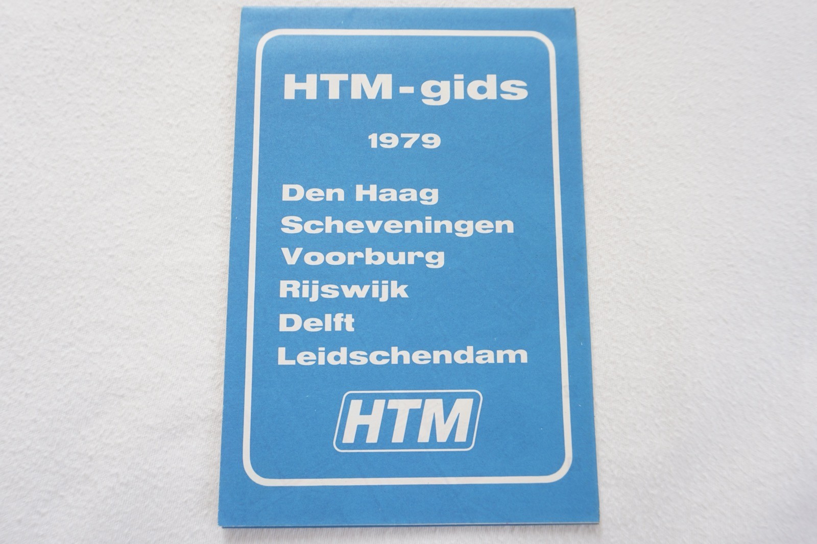 1979 HTM Netherlands Railway Bus Tram Route Map