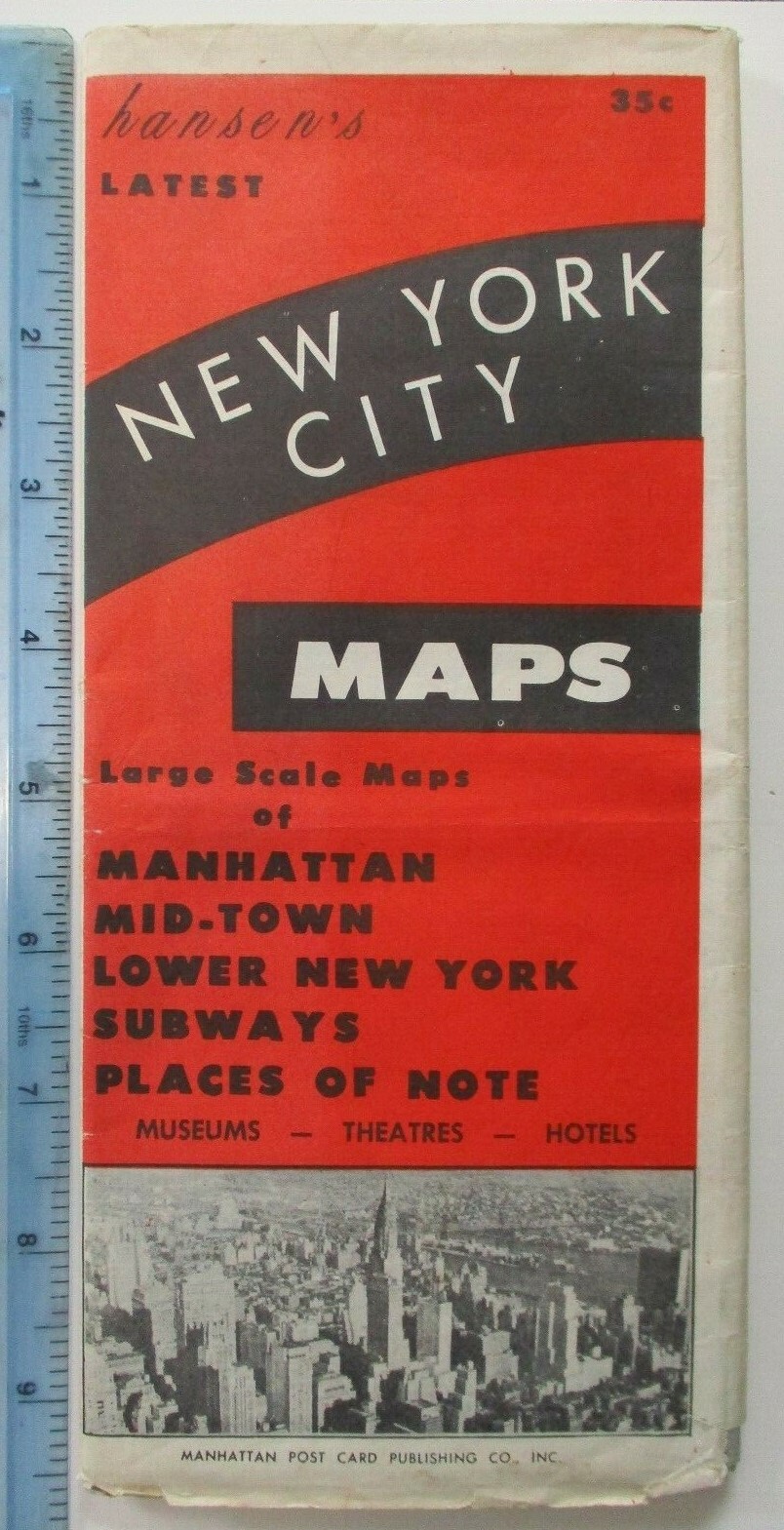 1950s? New York City 4 Transit Maps Hansens IND BMT IRT Subway Brooklyn Queens +