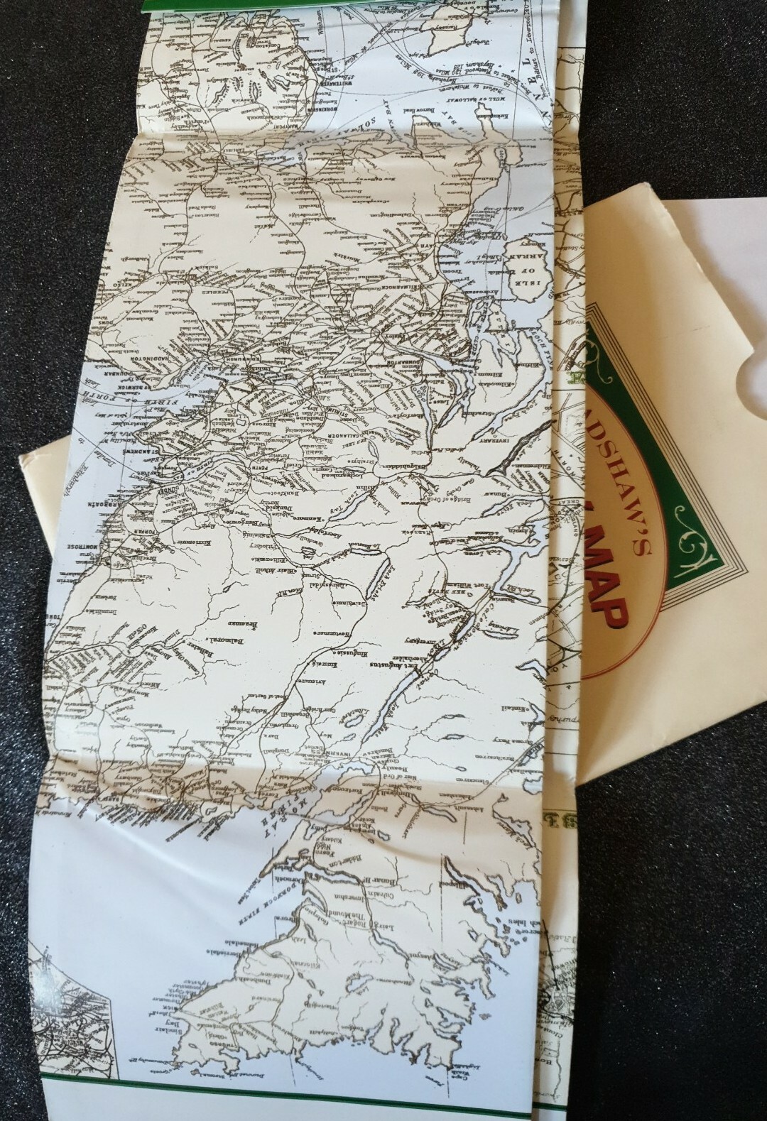Bradshaw’s Railway Map 1907 Great Britain And Ireland. Reproduction.