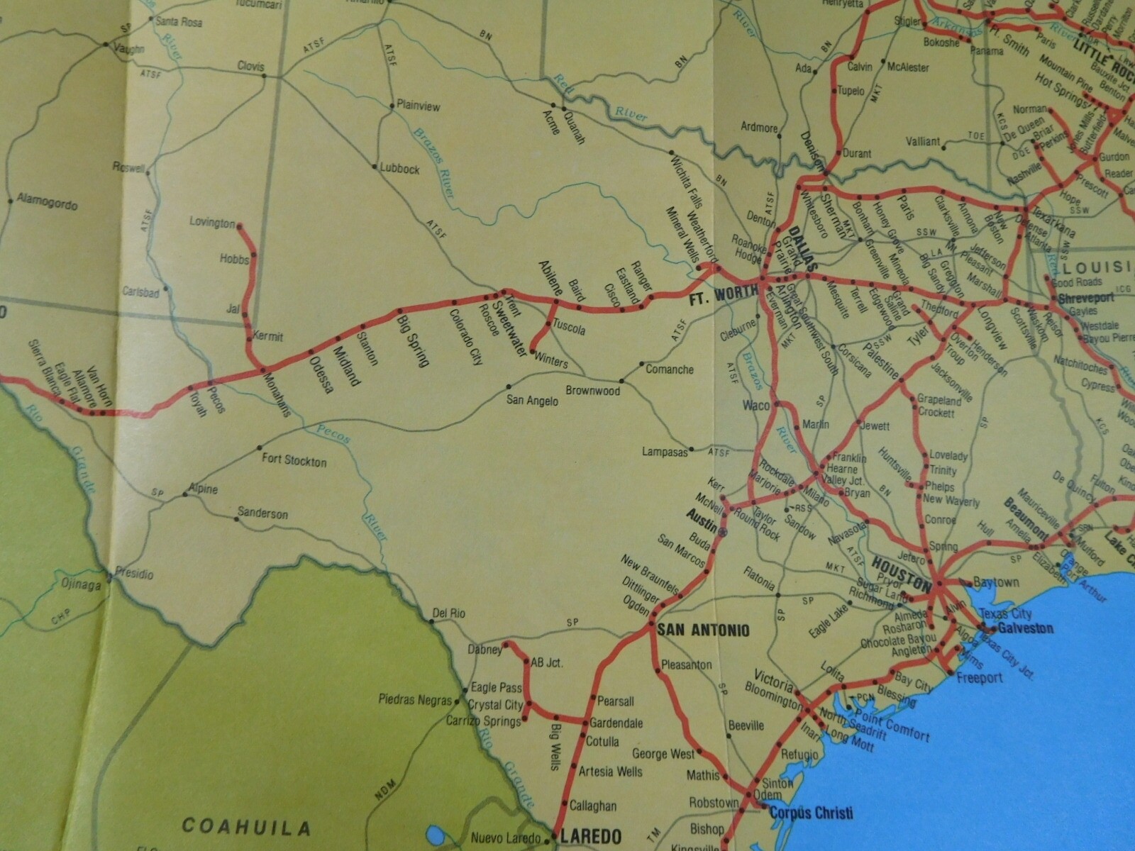 Map Union Pacific Railroad 1984 UP United States Map