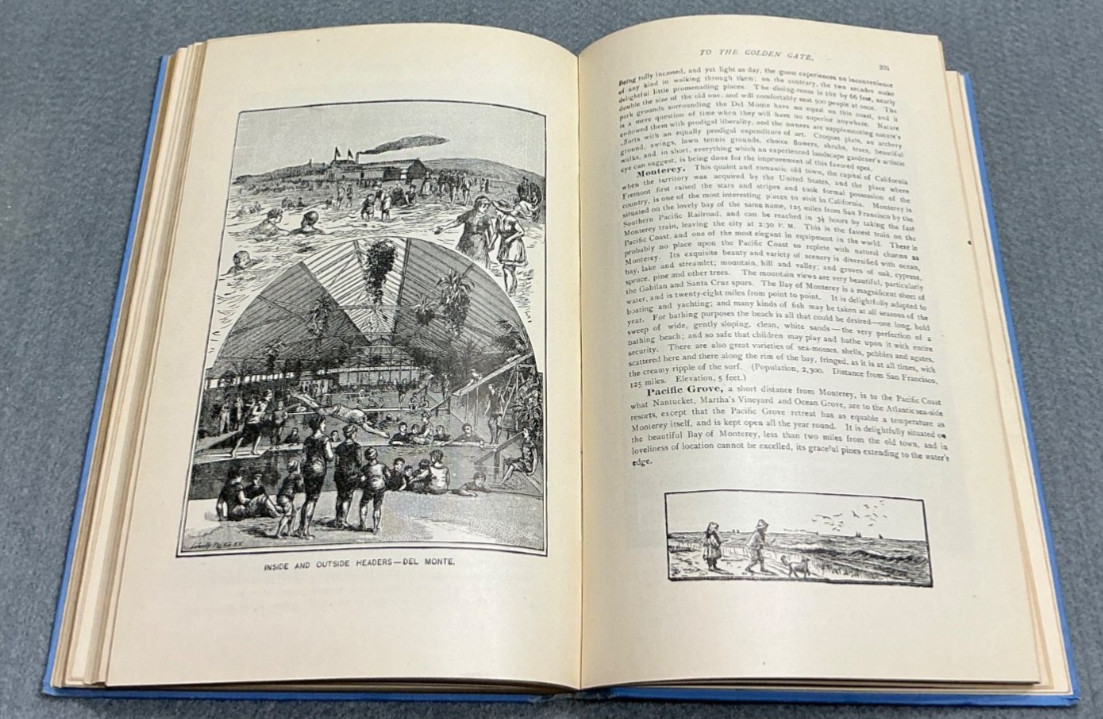 1899 DENVER RIO GRANDE RAILROAD COLORADO-CALIFORNIA WESTERN GUIDEBOOK w/RARE MAP