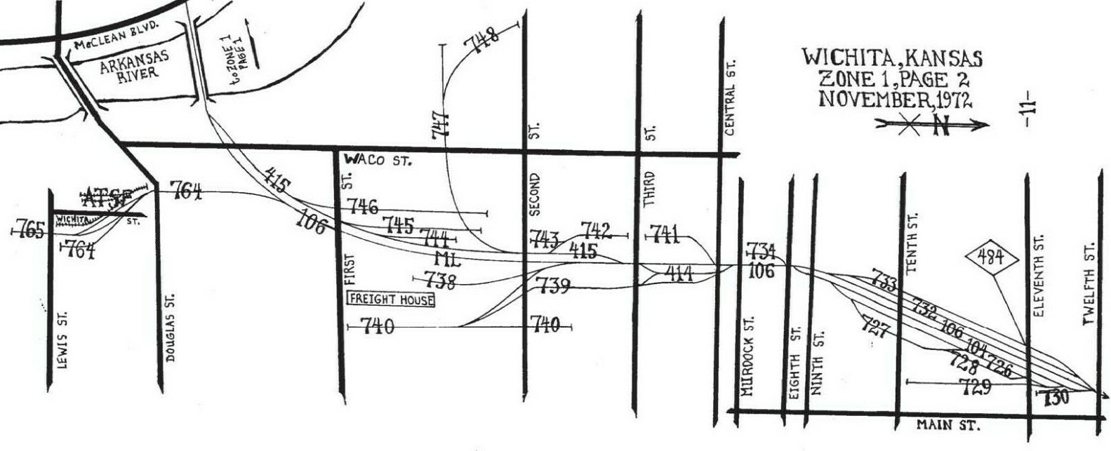 Missouri Pacific 1972 Wichita, KS Kansas Division ZTS PDF Pages on DVD