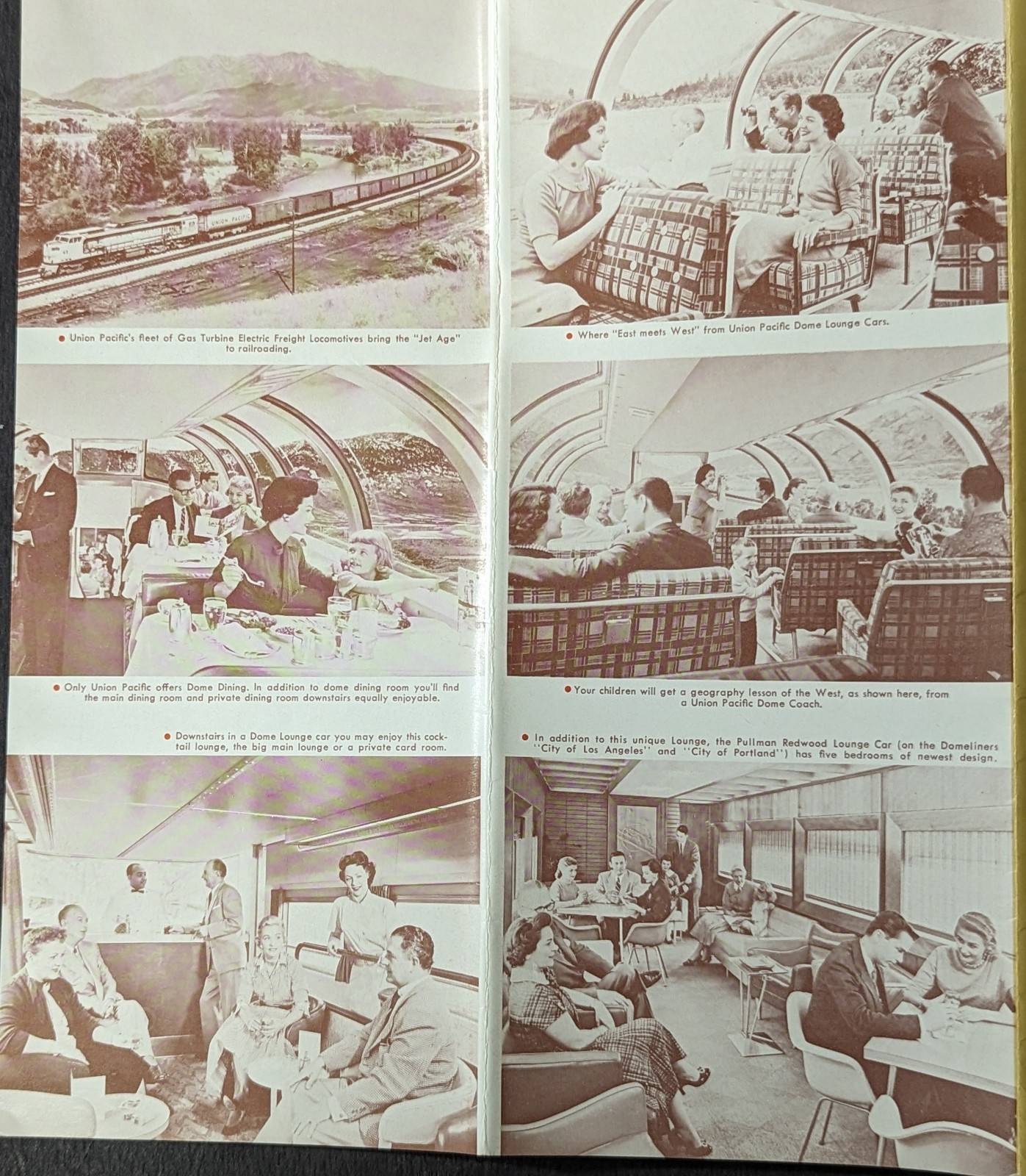 ***VINTAGE 1959 UNION PACIFIC RAILROAD U.S.A. MAP BROCHURE***