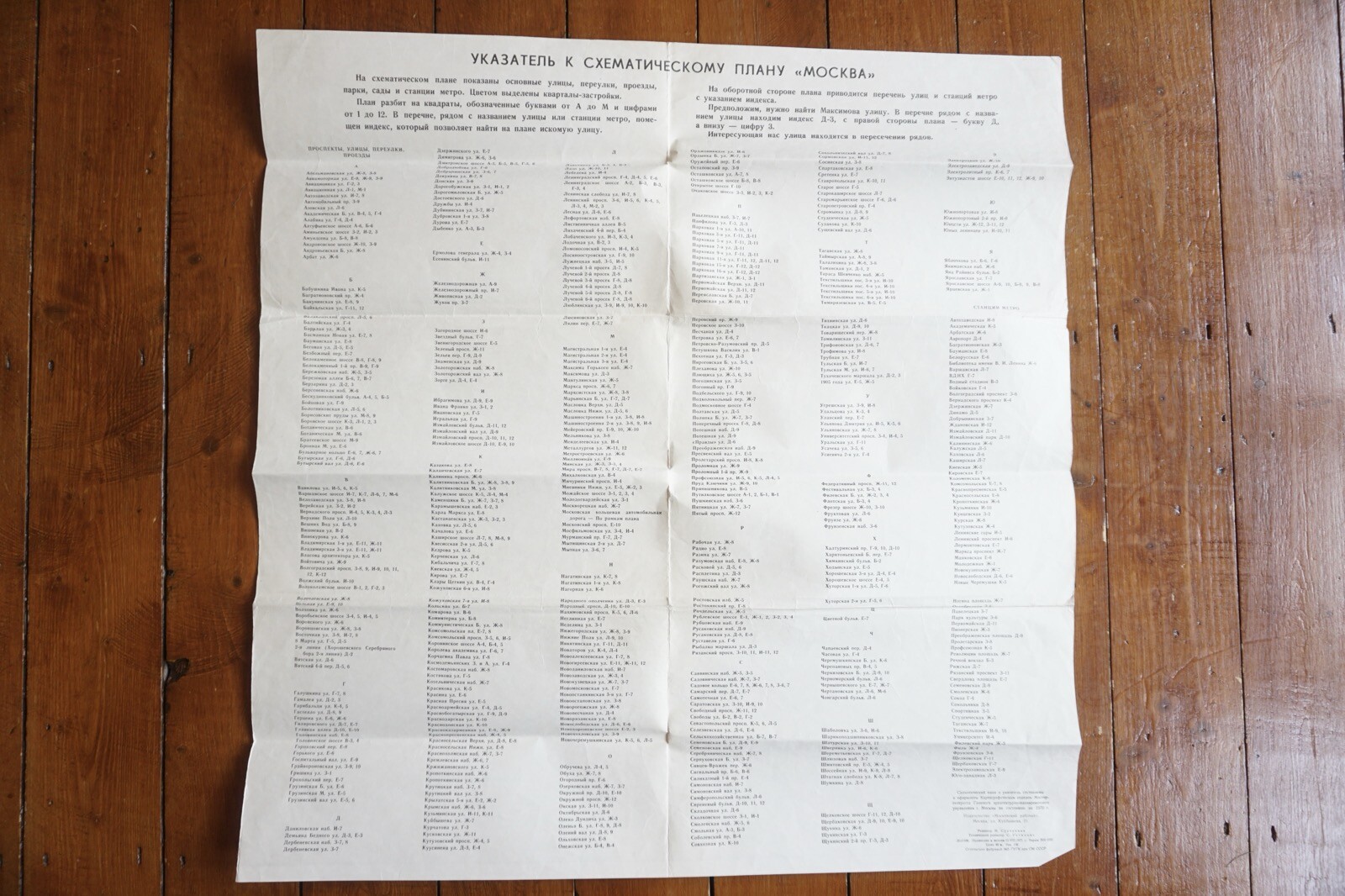 1970 Moscow Russia Railway Map