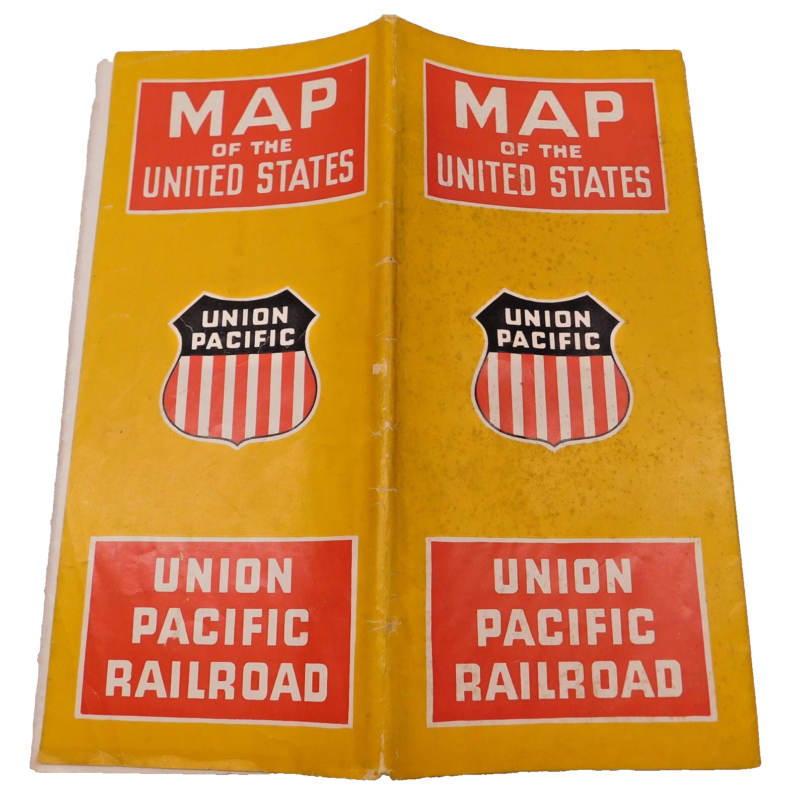 1947 Vintage UPRR Original Union Pacific Railroad National Passenger System Map