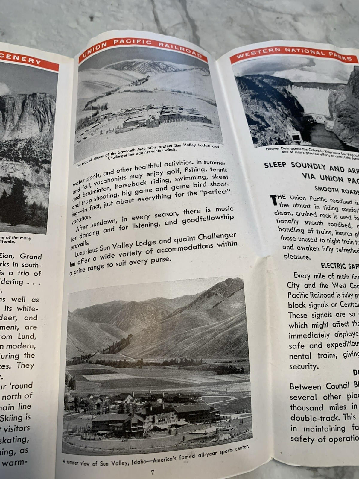 Vintage Map Of The United States Union Pacific Railroad Brochure Pamphlet