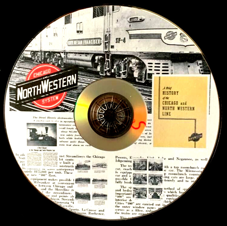 Brief History of the Chicago and North Western Railroad Booklet PDF Pages on DVD