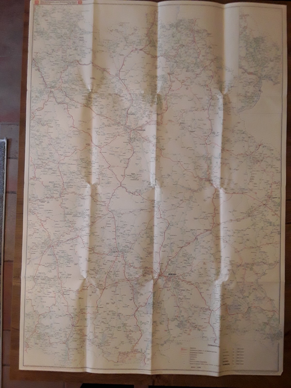 Germany – DB Railway And Bus Map 1976/77