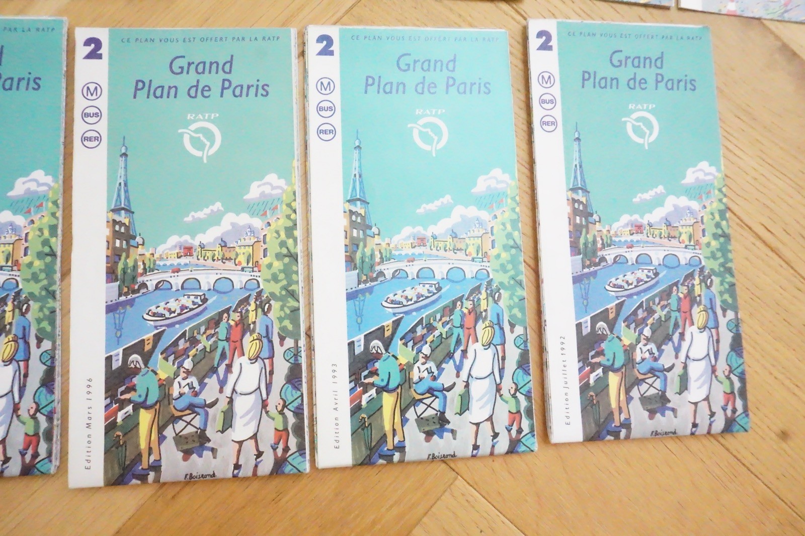 Paris France Francais RAPT SNCF Railway Bus Tram Map Collection Ref D