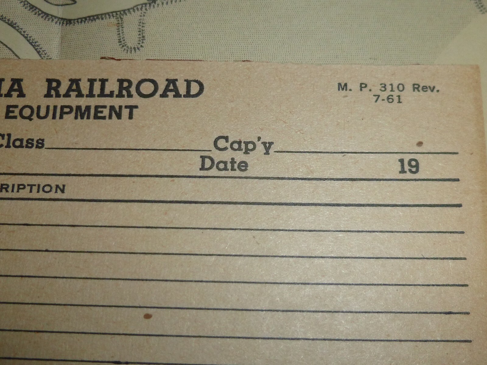 3 x Original Unused THE PENNSYLVANIA RAILROAD Changes to Equipment Docs c.1960’s