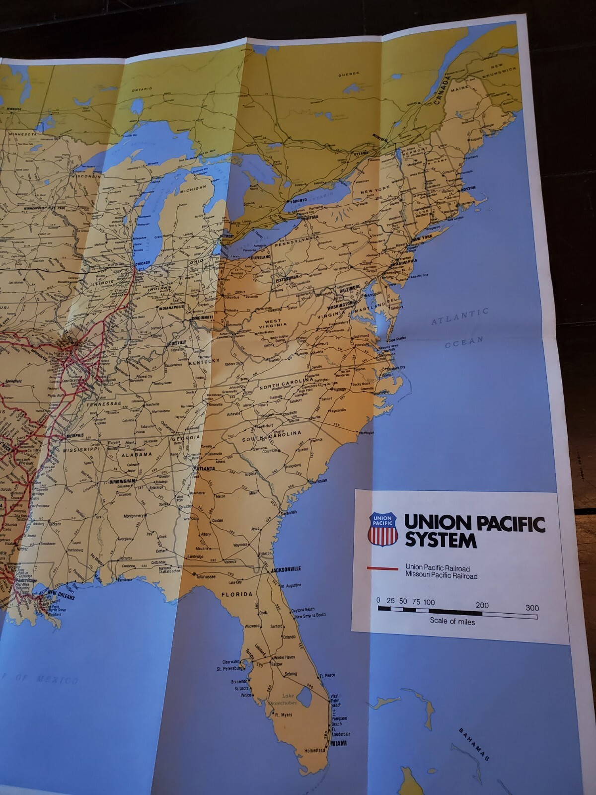 UNION PACIFIC SYSTEM MAP – 3/1984