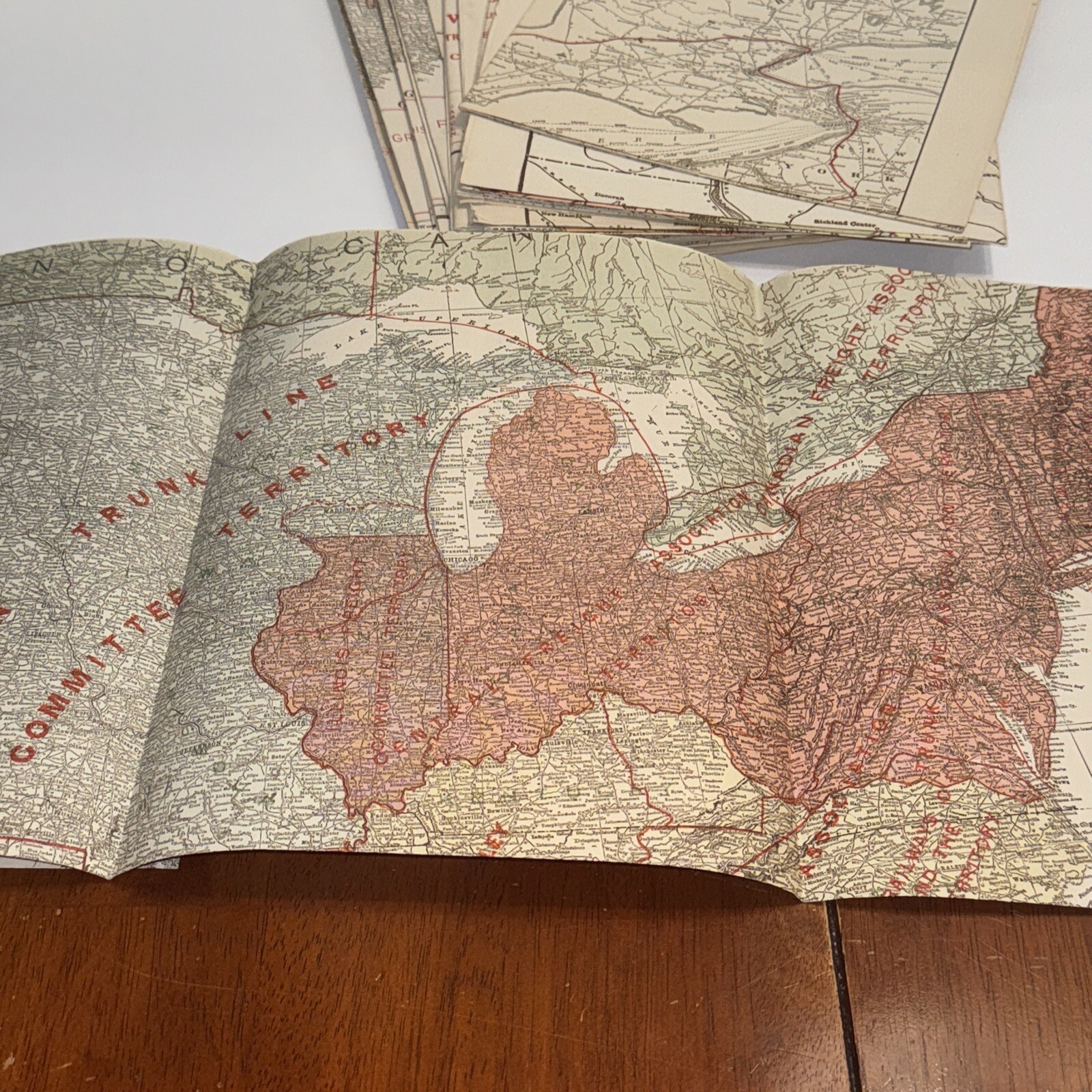 1913 Maps RAILWAY #1-13 FREIGHT ROUTES Eugene Morris Scranton Int. Corresp. Scl