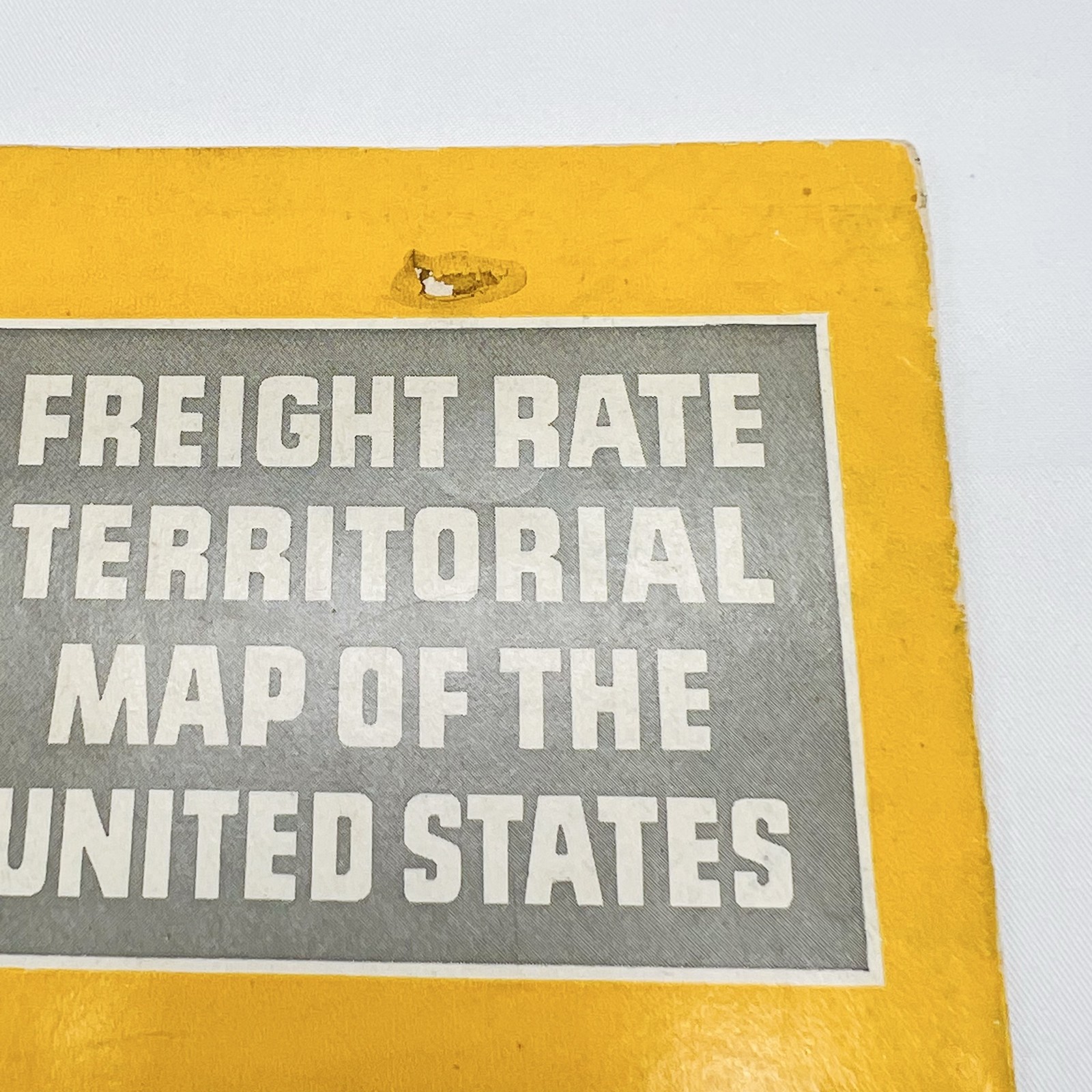 Union Pacific Railroad 1950 Freight Rate Map Vintage Collectible Ephemera